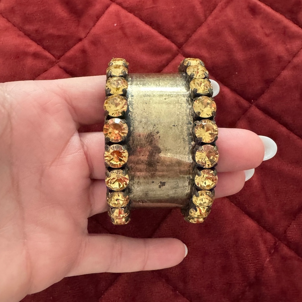 J Crew Rhinestone Cuff - Picture 2 of 3